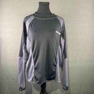 Seadoo BRP Sweater Men’s XL Pullover Rash Guard Thumb Holes Stretch Black Gray